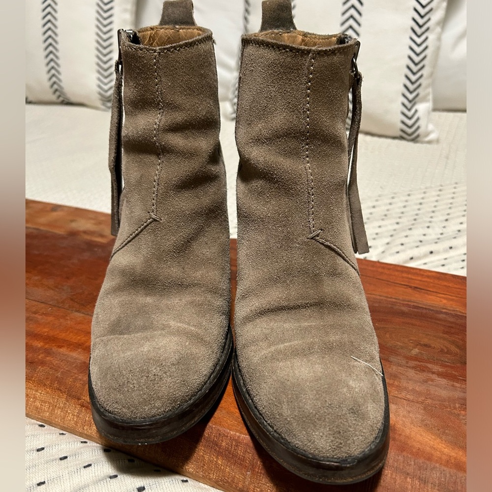 Acne Studios Side Zip Leather Ankle Boots